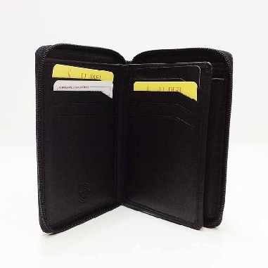 Cartera con monedero de JL Piel Clasic con cierre de Cremallera