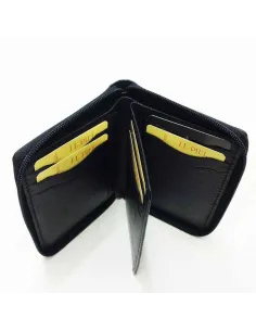 Cartera de JL Piel Clasic con cierre de Cremallera 2
