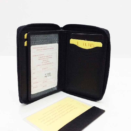 Cartera de JL Piel Clasic con cierre de Cremallera