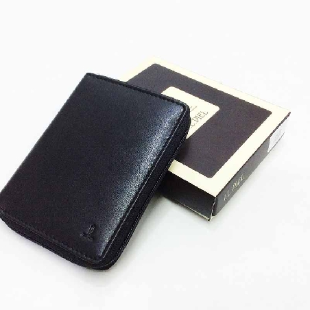 Cartera de JL Piel Clasic con cierre de Cremallera