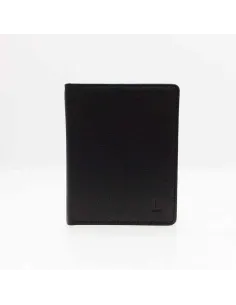 Mini Billetera Plana de JL Piel Clasic Negra