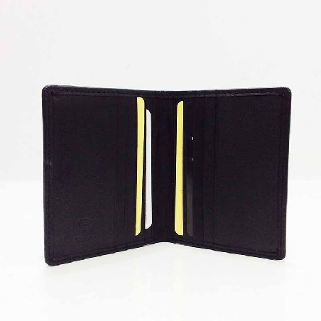 Mini Billetera Plana de JL Piel Clasic Negra