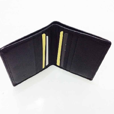 Mini Billetera Plana de JL Piel Clasic Negra