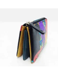 Monedero de Gatos New en color Negro belmonte Piel 2