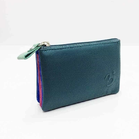 Monedero mujer de Piel Suave Belmonte color Jade