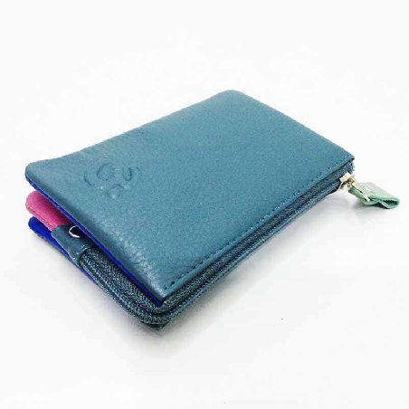 Monedero mujer de Piel Suave Belmonte color Jade