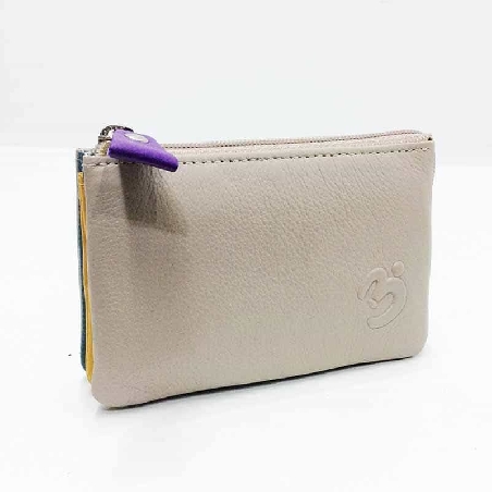 Monedero mujer de Piel Suave Belmonte color Taupe