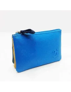 Monedero mujer de Piel Suave Belmonte color Azul