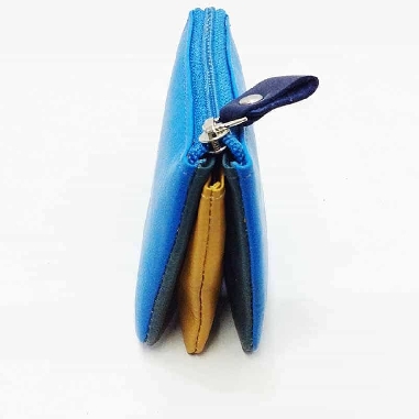 Monedero mujer de Piel Suave Belmonte color Azul