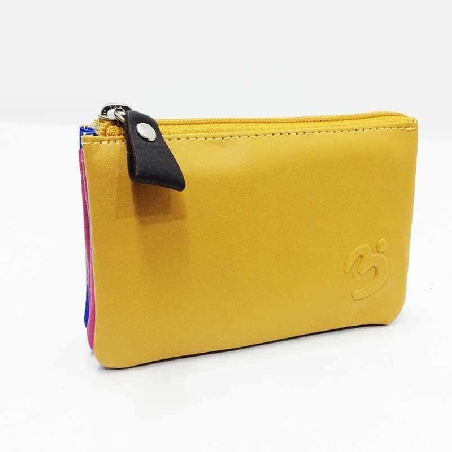 Monedero mujer de Piel Suave Belmonte color Mostaza