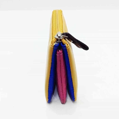 Monedero mujer de Piel Suave Belmonte color Mostaza