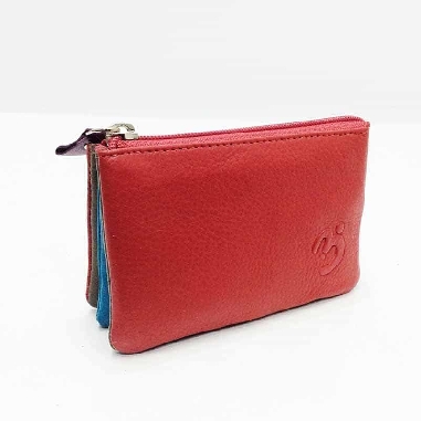 Monedero mujer de Piel Suave Belmonte color Rojo