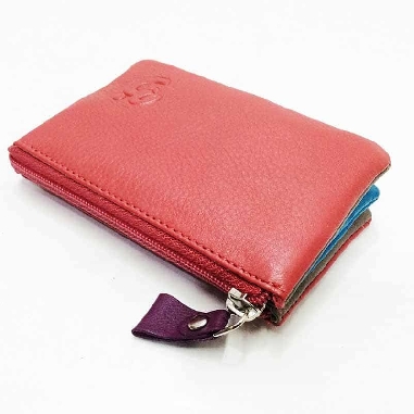 Monedero mujer de Piel Suave Belmonte color Rojo