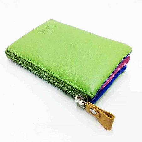 Monedero mujer de Piel Suave Belmonte color Verde