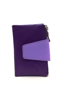 Mini Billetero de Piel Suave Belmonte color Violeta 2