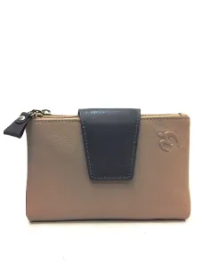 Billetero Belmonte de Piel Suave color Taupe Mediano