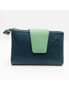 Billetero Belmonte de Piel Suave color Jade Mediano