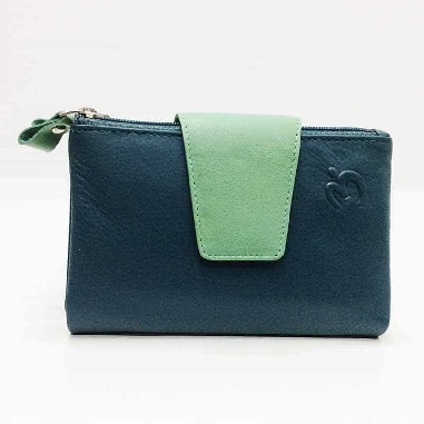 Billetero Belmonte de Piel Suave color Jade Mediano