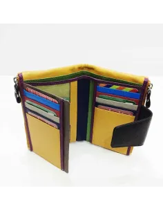 Billetero Belmonte de Piel Suave color Mostaza Mediano 2
