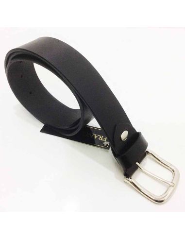 Cinturon de cuero Artesanal color Negro de 40mm
