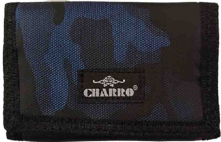 Cartera Juvenil de Nylon camuflaje Azul de Charro