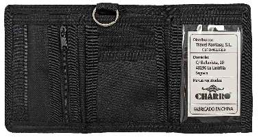 Cartera Juvenil de Nylon camuflaje Azul de Charro