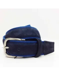 Cinturon de Lona combinado con Piel Samy en Jeans