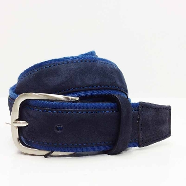 Cinturon de Lona combinado con Piel Samy en Jeans