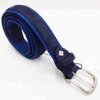 Cinturon de Lona combinado con Piel Samy en Jeans