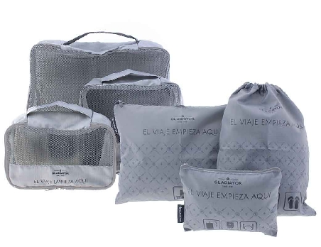 Organizador de Viaje set de 6 Piezas Gladiator