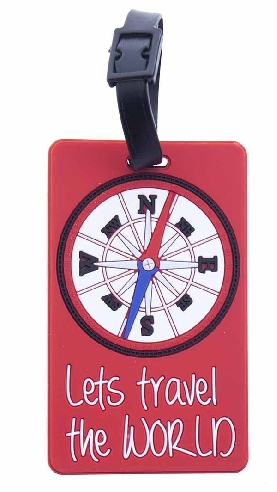 Etiqueta para Maletas lets travel the World Gladiator