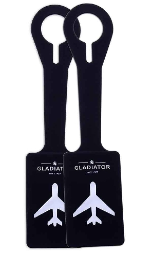 Identificador maletas goma set 2 unidades Gladiator