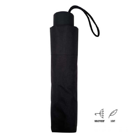 Paraguas plegable Negro liso
