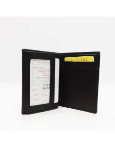 Super Mini Cartera Tarjetero de JL Piel Clasic Negra 2