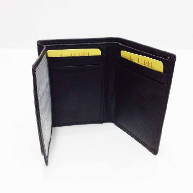 Super Mini Cartera Tarjetero de JL Piel Clasic Negra