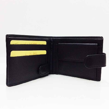 Nueva Billetera Americana con Monedero JlPiel classic Negra