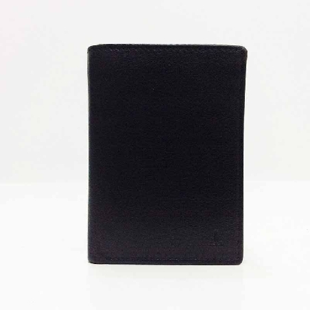 Cartera con Monedero hombre de JL Piel Classic Negra