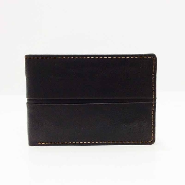 Mini billetero tarjetero de Piel JL Tolous americana en Marron