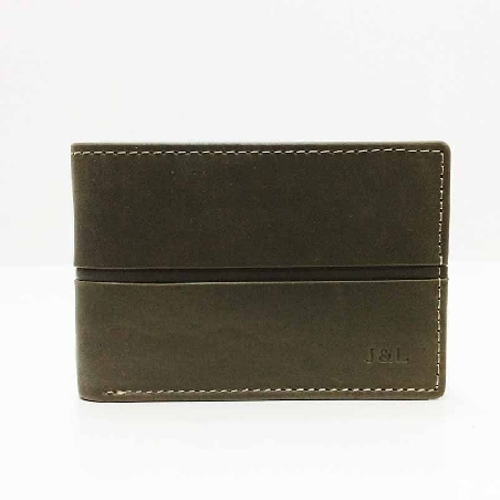 Mini Cartera tarjetero de Piel JL Tolous americana en Verde
