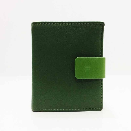 Monedero billetero pequeño para Mujer de JL Piel en Verde New