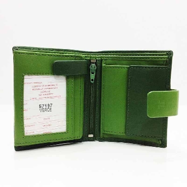 Monedero billetero pequeño para Mujer de JL Piel en Verde New