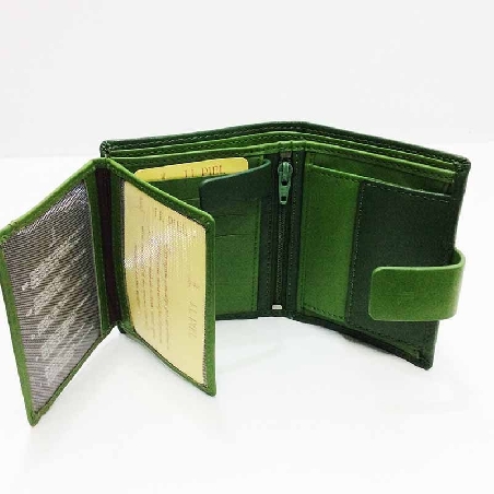 Monedero billetero pequeño para Mujer de JL Piel en Verde New