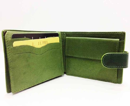 Americana Verde con monedero hombre JL Piel Tunez