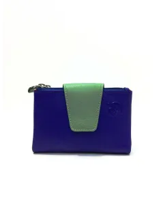 Mini Billetero de Piel Suave Belmonte color New Morado