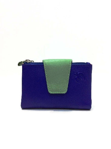 Mini Billetero de Piel Suave Belmonte color New Morado