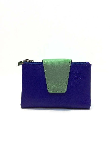 Mini Billetero de Piel Suave Belmonte color New Morado