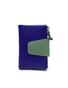 Mini Billetero de Piel Suave Belmonte color New Morado 2
