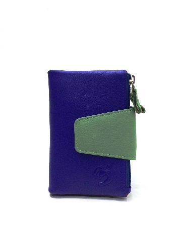 Mini Billetero de Piel Suave Belmonte color New Morado