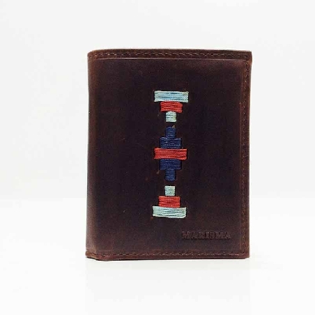 Billetera de Piel Artesanía Argentina Marisma