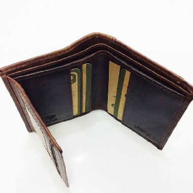 Billetera de Piel Artesanía Argentina Marisma